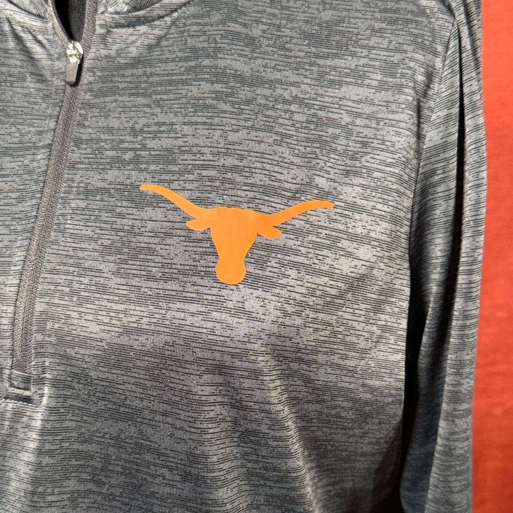 University of Texas Longhorns (UT) Authentic Apparel Half Zip Performance Top L - Picture 4 of 6